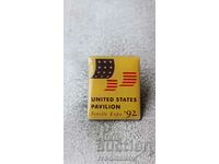 United States Olympic Pavilion Seville Expo '92 badge