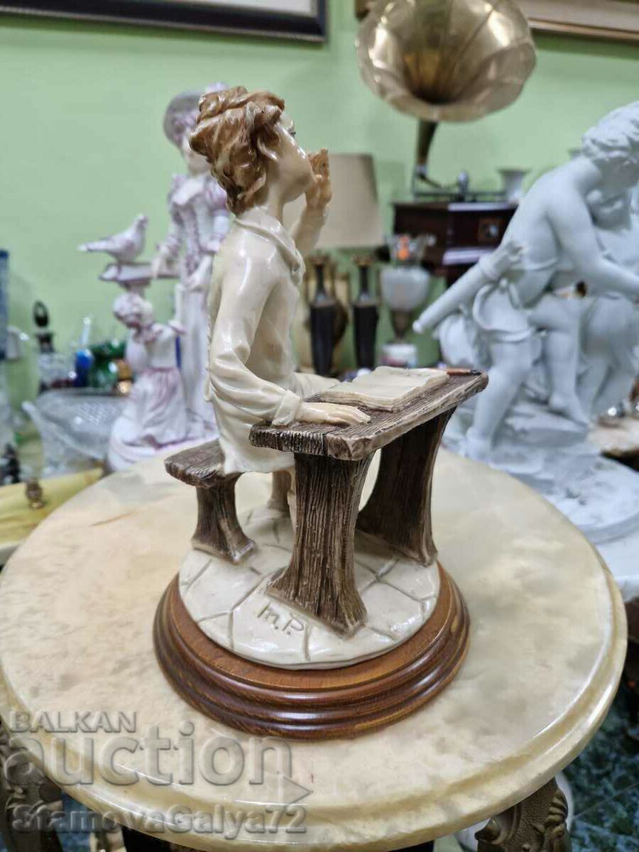 Auction  Antique Author Capodimonte Porcelain Figure