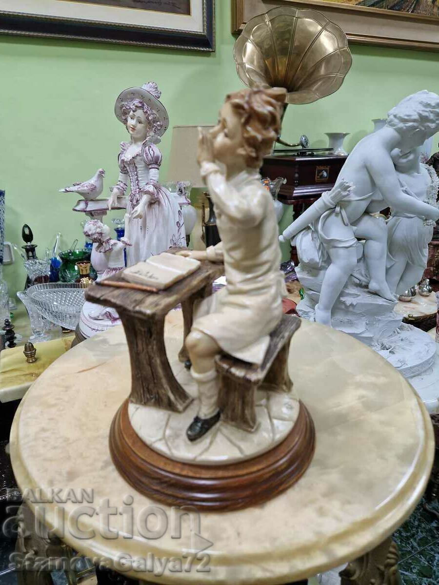 Antique Author Capodimonte Porcelain Figure - 5