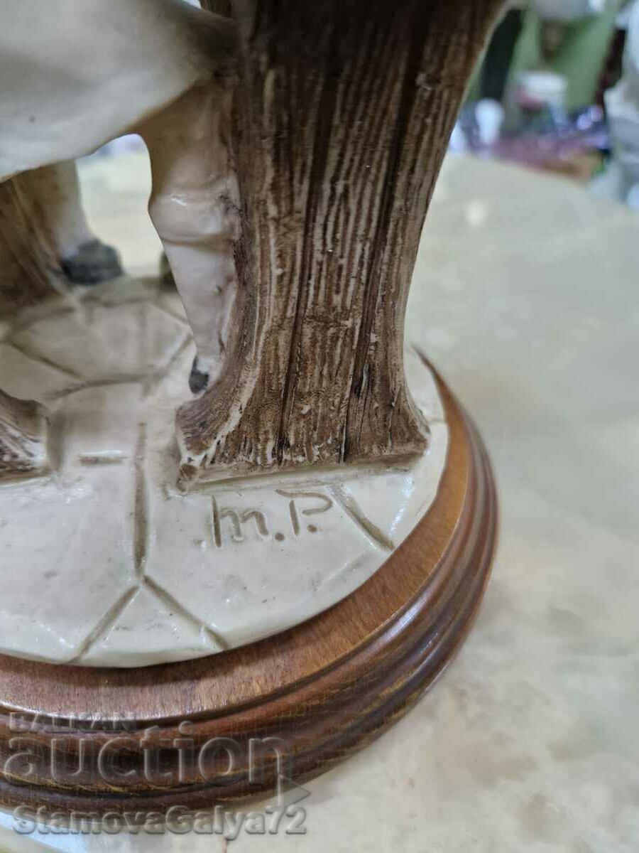 Antique Author Capodimonte Porcelain Figure - 7