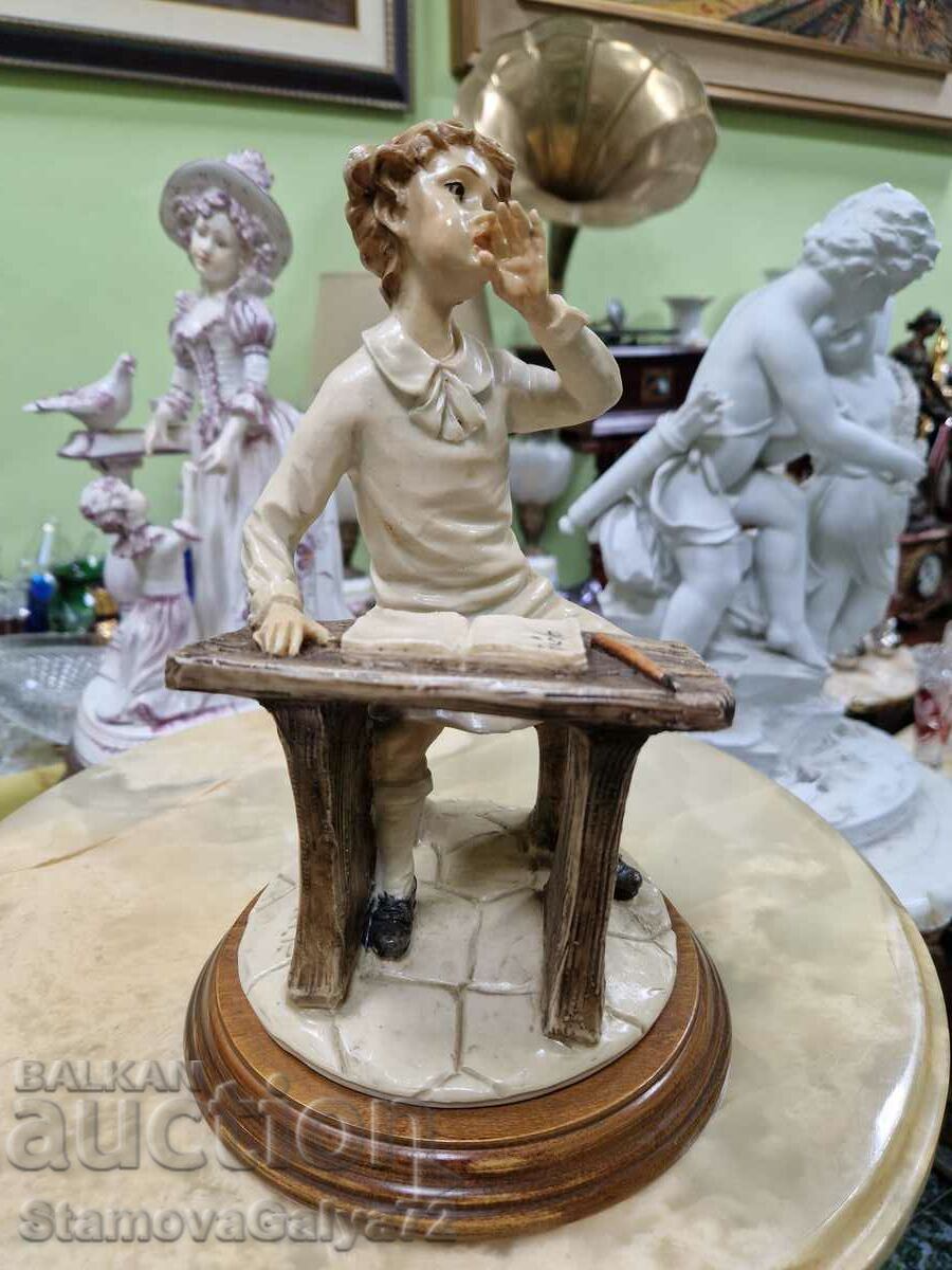 Antique Author Capodimonte Porcelain Figure