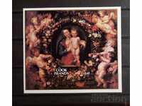 Cook Islands 1986 Religion/Christmas/Paintings/Rubens Block MNH