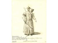 OLD ENGRAVING - 1757 - MANDARIN TARTARY - COSTUME - ORIGINAL