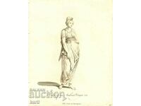 OLD ENGRAVING - 1757 - ARAB GIRL - COSTUME - ORIGINAL