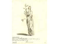 OLD ENGRAVING - 1757 - WOMAN FAR EAST - COSTUME - ORIGINAL