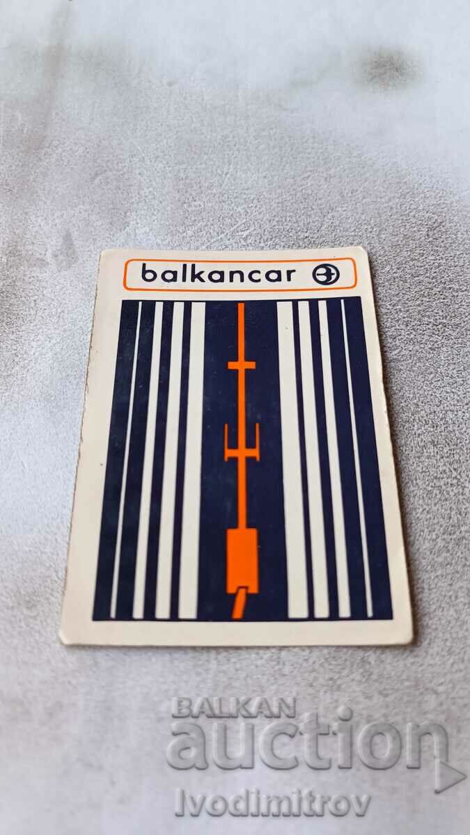 Calendar Balkancar 1974
