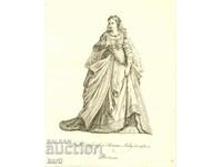 OLD ENGRAVING - 1757 - WOMAN FROM ROME - COSTUME - ORIGINAL