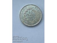 monedă de argint 10 franci Franța 1968 argint