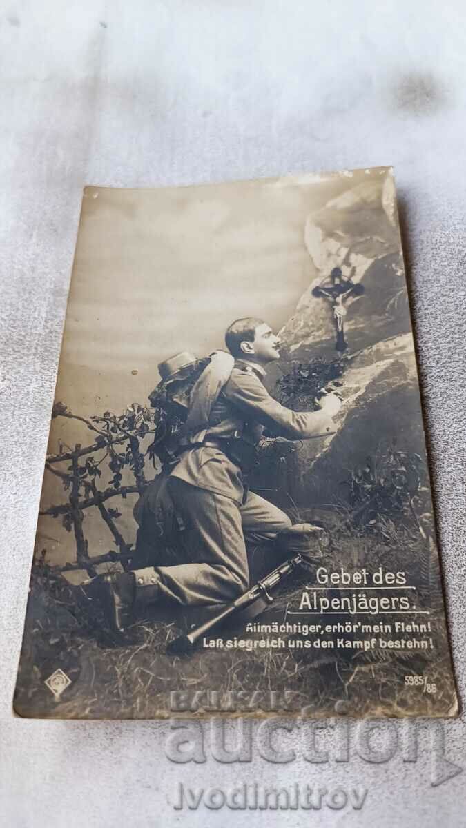 Carte poștală Gebel des Alpenjagers