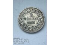 silver coin 5 francs France 1833 A silver