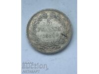 moneda de argint 5 Franci Franta 1831 M argint