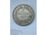 silver coin 5 Francs France 1831 M silver