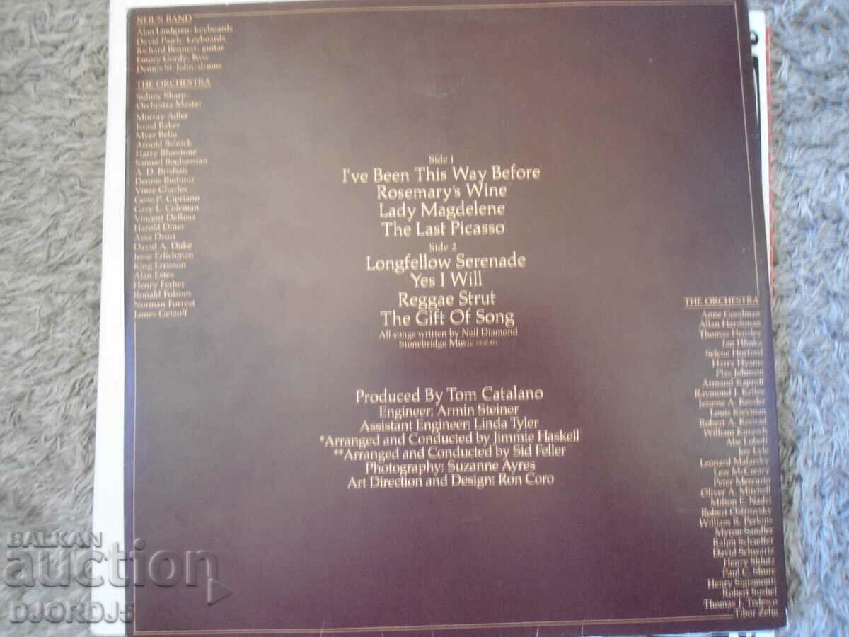 Auction  NEIL DIAMOND SERENADE, gramophone record, large