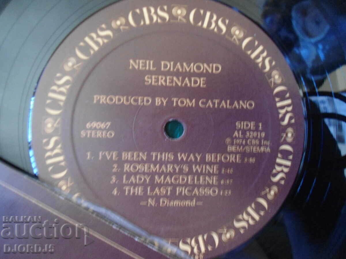 Delivery of NEIL DIAMOND SERENADE, gramophone record, large