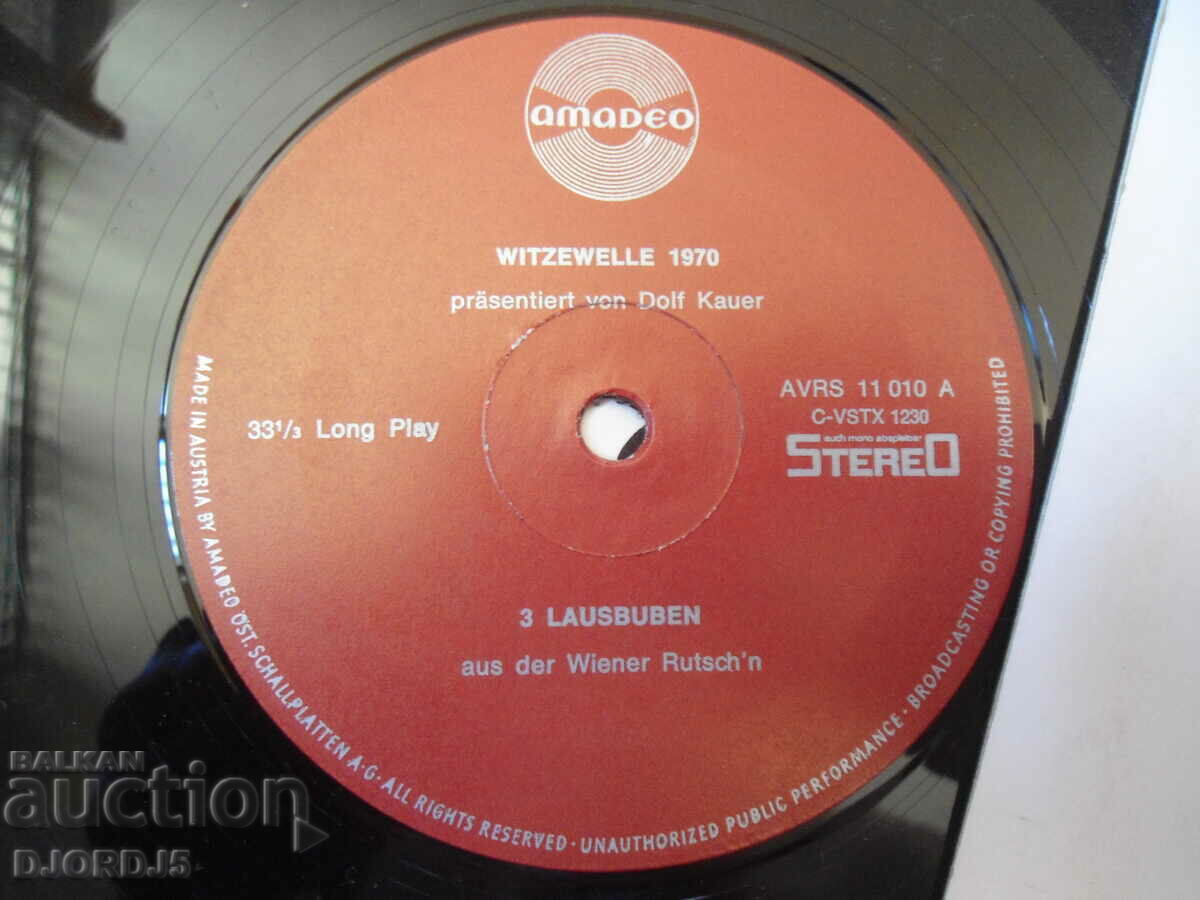 Δημοπρασία 3 LAUSBUBEN, δίσκος γραμμοφώνου, μεγάλος Δημοπρασία 3 LAUSBUBEN, δίσκος γραμμοφώνου, μεγάλος