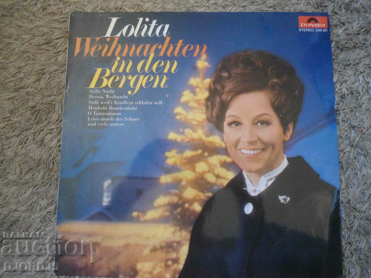 Lolita-Weihnachten in den Bergen, gramophone record, large