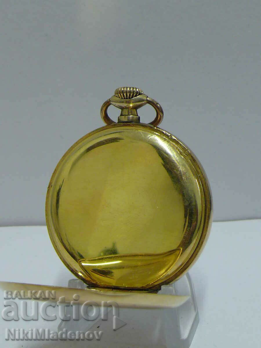 Ελβετικό ρολόι τσέπης OMEGA OMEGA Επιχρυσωμένο, Μηχανικό - 5