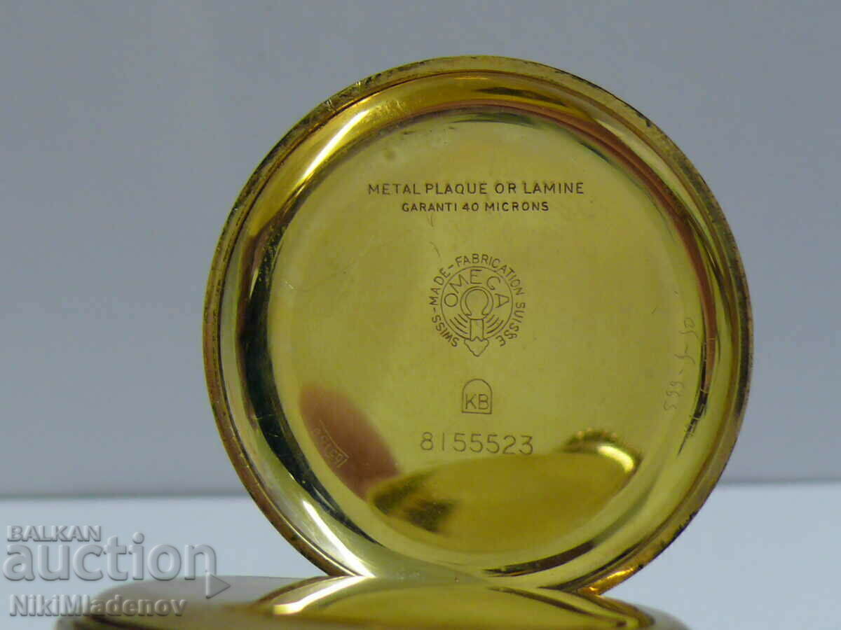 Ceas de buzunar elvețian OMEGA OMEGA placat cu aur, mecanic - 6 Ceas de buzunar elvețian OMEGA OMEGA placat cu aur, mecanic - 6