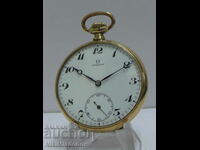 Swiss OMEGA OMEGA Gold plated pocket watch, Mechanical