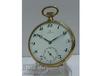 Swiss OMEGA OMEGA Gold plated pocket watch, Mechanical