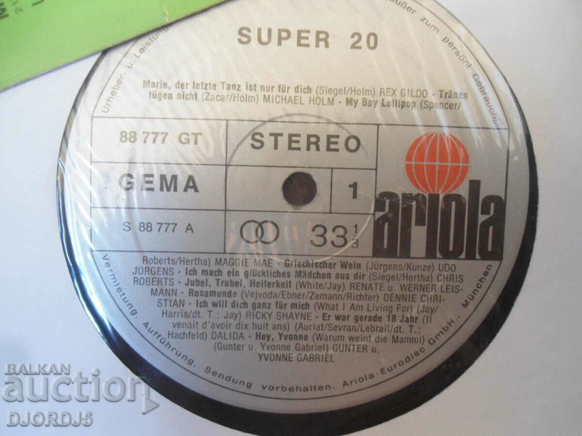 Auction SUPER 20, Turntable, Large Auction SUPER 20, Turntable, Large