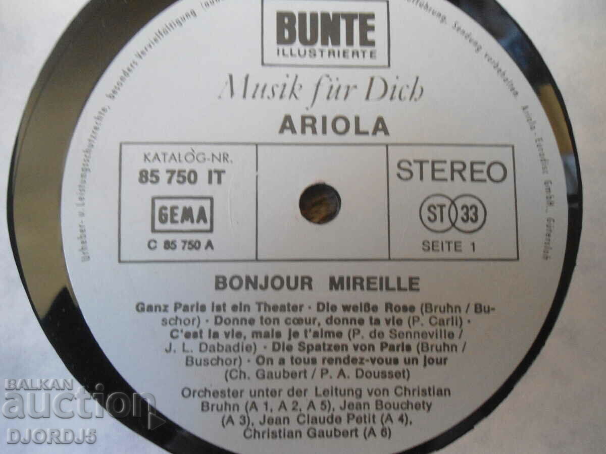 Mireille Mathieu -bonjour MIREILLE, gramophone record, large - 5 Mireille Mathieu -bonjour MIREILLE, gramophone record, large - 5