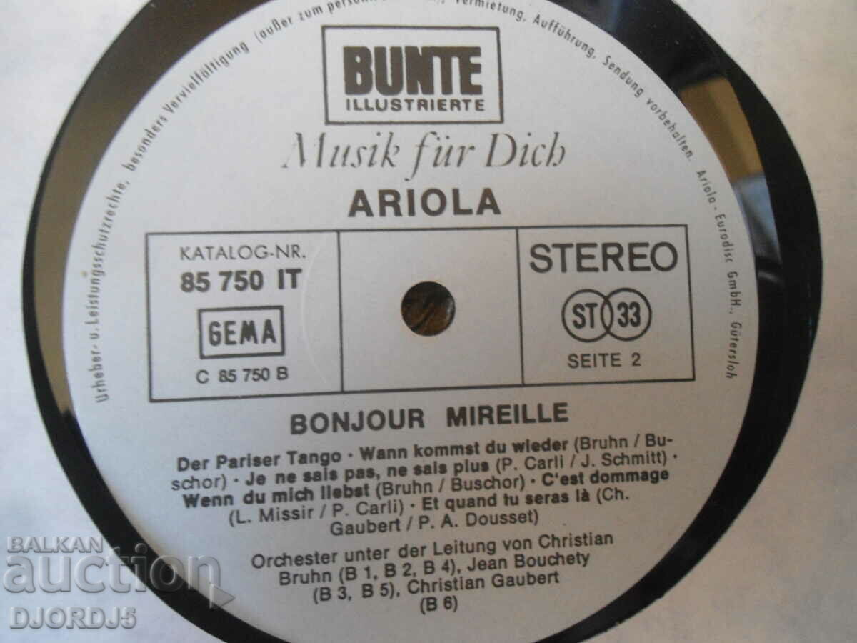 Mireille Mathieu -bonjour MIREILLE, gramophone record, large - 6 Mireille Mathieu -bonjour MIREILLE, gramophone record, large - 6