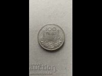 100 BGN 1937, Silver, excellent condition