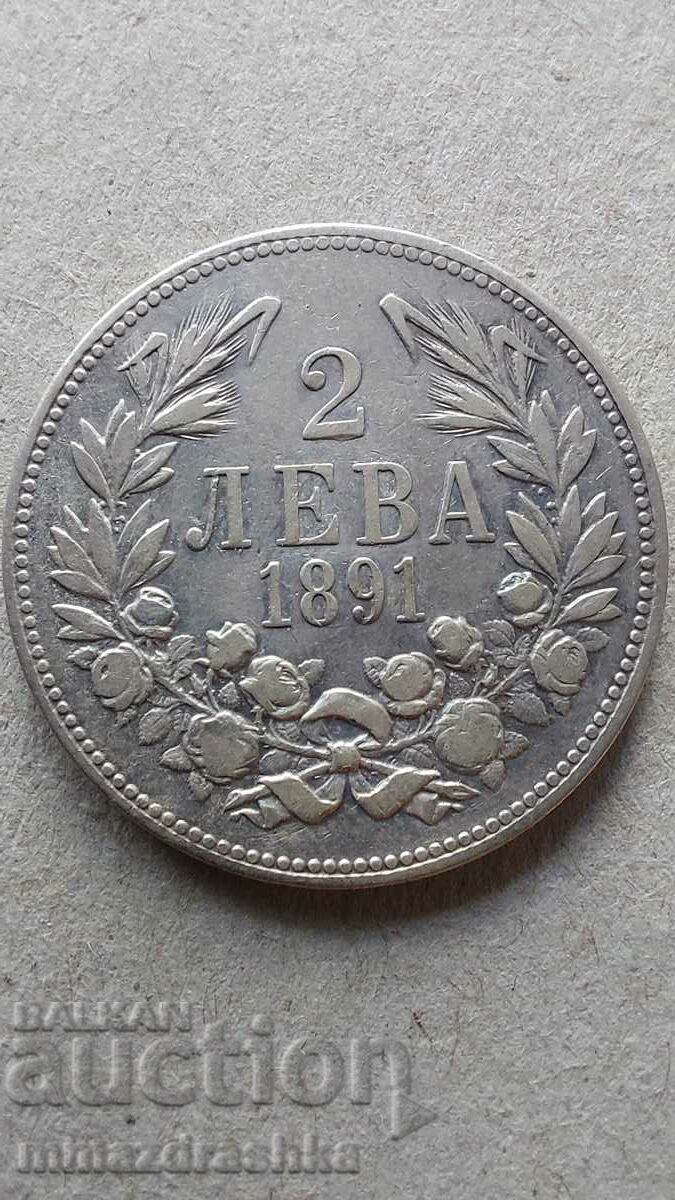 2 BGN 1891, Silver