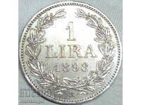 San Marino (Error - San MarinI) 1 lira 1898 silver