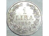 San Marino (Eroare - San MarinI) 1 lira 1898 argint