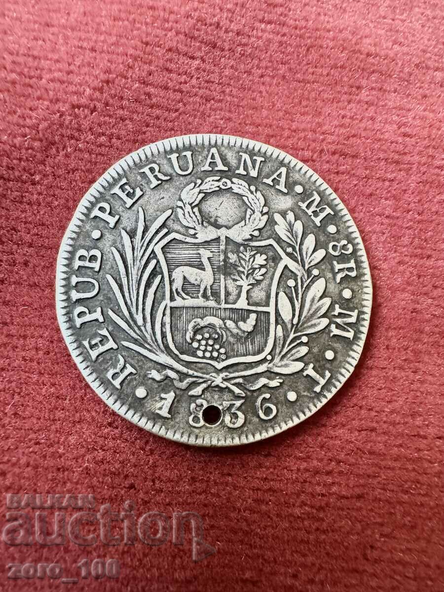 8 Reales Peru 1836