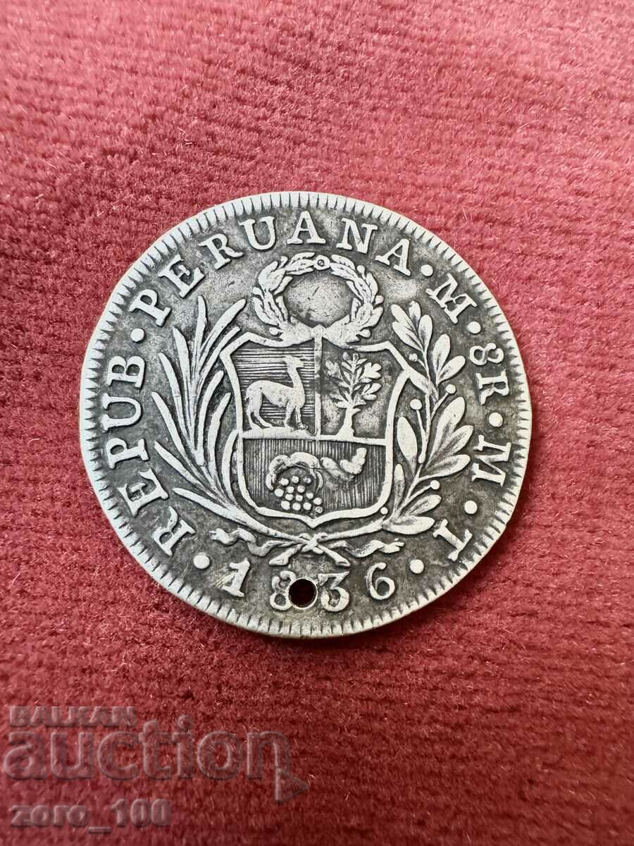 8 Reales Περού 1836