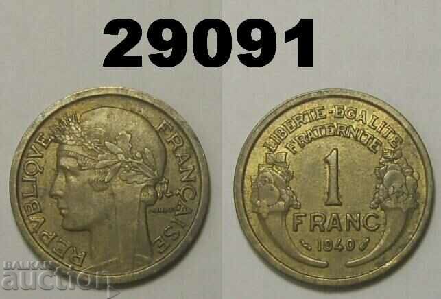 Franta 1 franc 1940 excelent