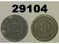 Darmstadt 10 pfennig 1917 Цинк