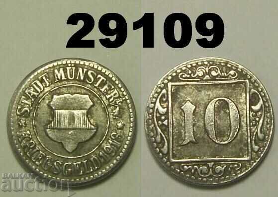 Munster 10 pfennig 1918 Fier