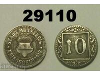 Munster 10 pfennig 1918 Fier