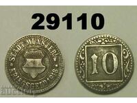 Munster 10 pfennig 1918 Iron