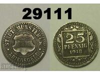 Munster 25 pfennig 1918 Iron