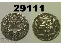 Munster 25 pfennig 1918 Желязо