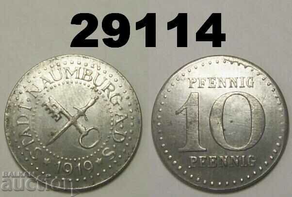 Naumburg 10 pfennig 1919 Fier
