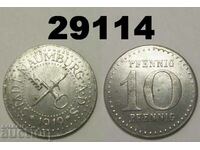 Naumburg 10 pfennig 1919 Fier