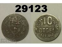 Wiesbaden 10 pfennig Желязо Notgeld