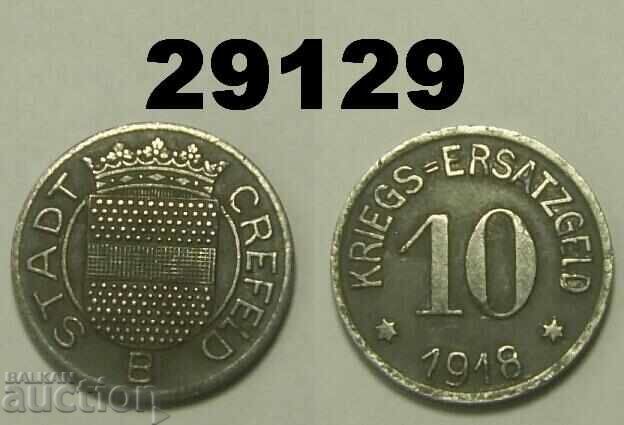 Crefeld 10 pfennig 1918 Fier