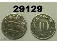 Crefeld 10 pfennig 1918 Fier