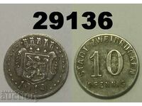 Zweibrucken 10 pfennig 1919 Желязо