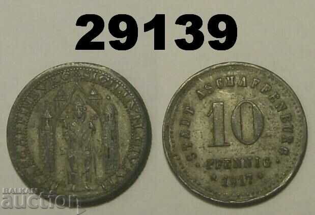 Aschaffenburg 10 pfennig 1917 Цинк