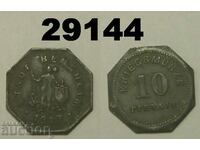 Bensheim 10 pfennig 1917 Цинк