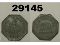 Bensheim 10 pfennig 1917 Цинк