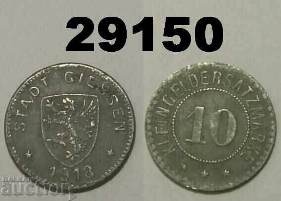 Giessen 10 pfennig 1918 Fier